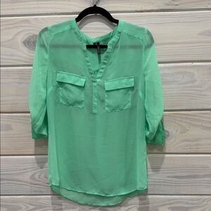 Maurices Light Green Blouse